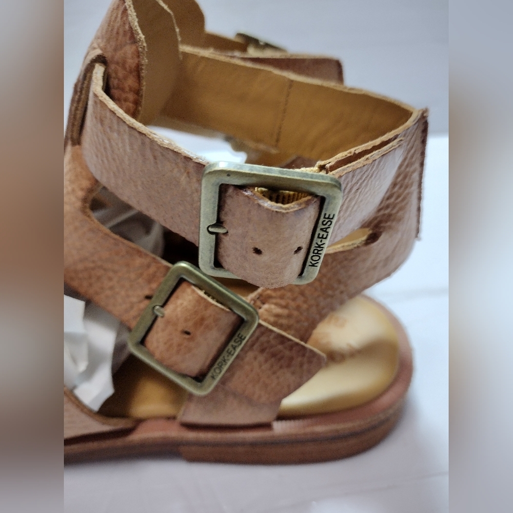 Kork Ease Brown strapped Leather Sandals size 8 - Picture 7 of 12